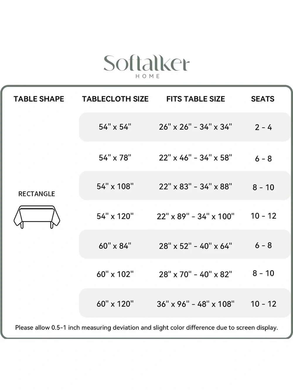 NEW Softalker Gingham Checkered Tablecloth Rectangle - Buffalo plaid